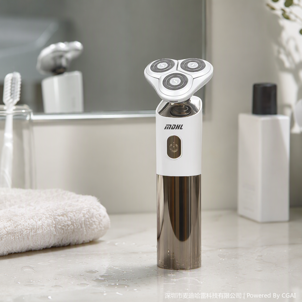 The imported electric shaver is a portable rechargeable men's shaving wonder. The multi-functional shaver has a new blade Specification image