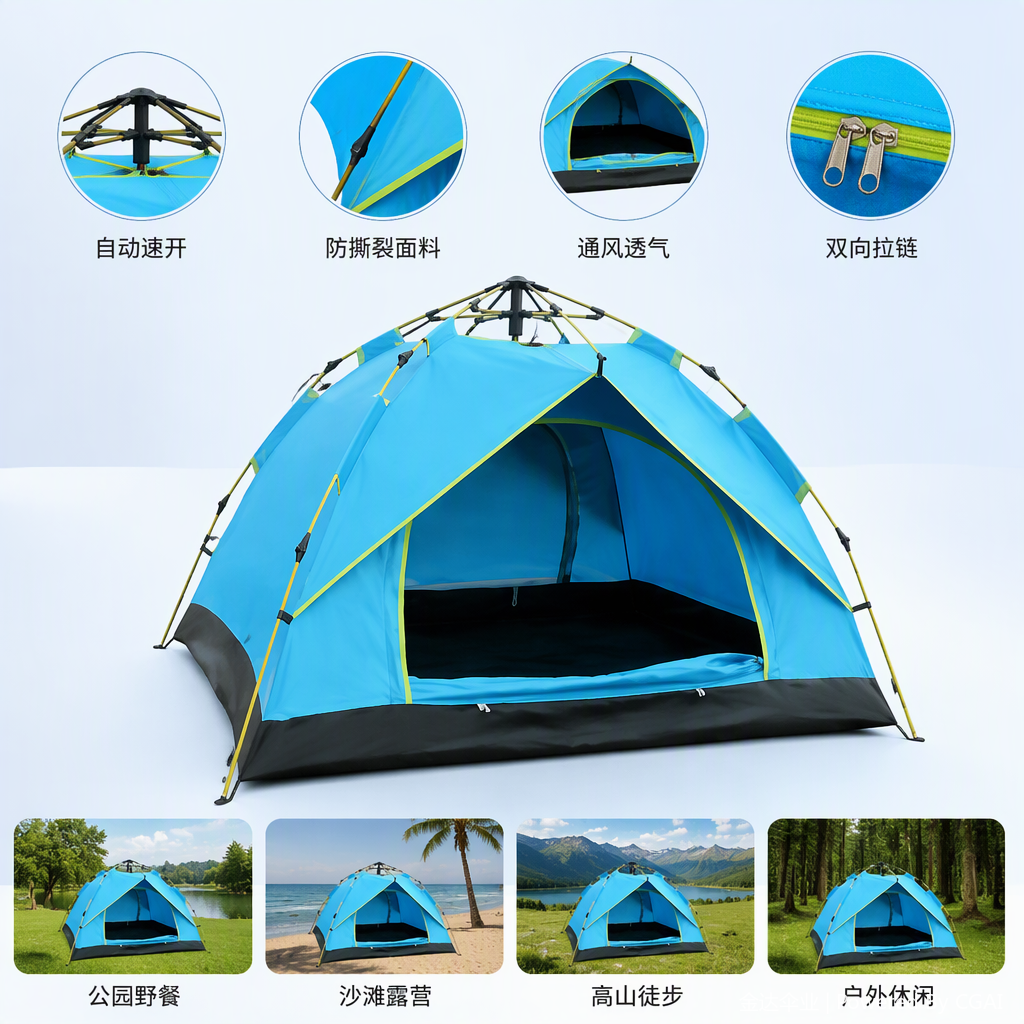 Multi-functional mountain camping canopy tent accessories, outdoor windproof, rainproof and sunshade canopy equipment Specification image