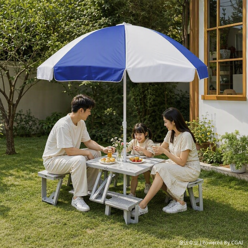 Multi-functional portable folding table and chair, outdoor camping equipment, mountain climbing, camping, picnic and leisure products combination set Application Scenario