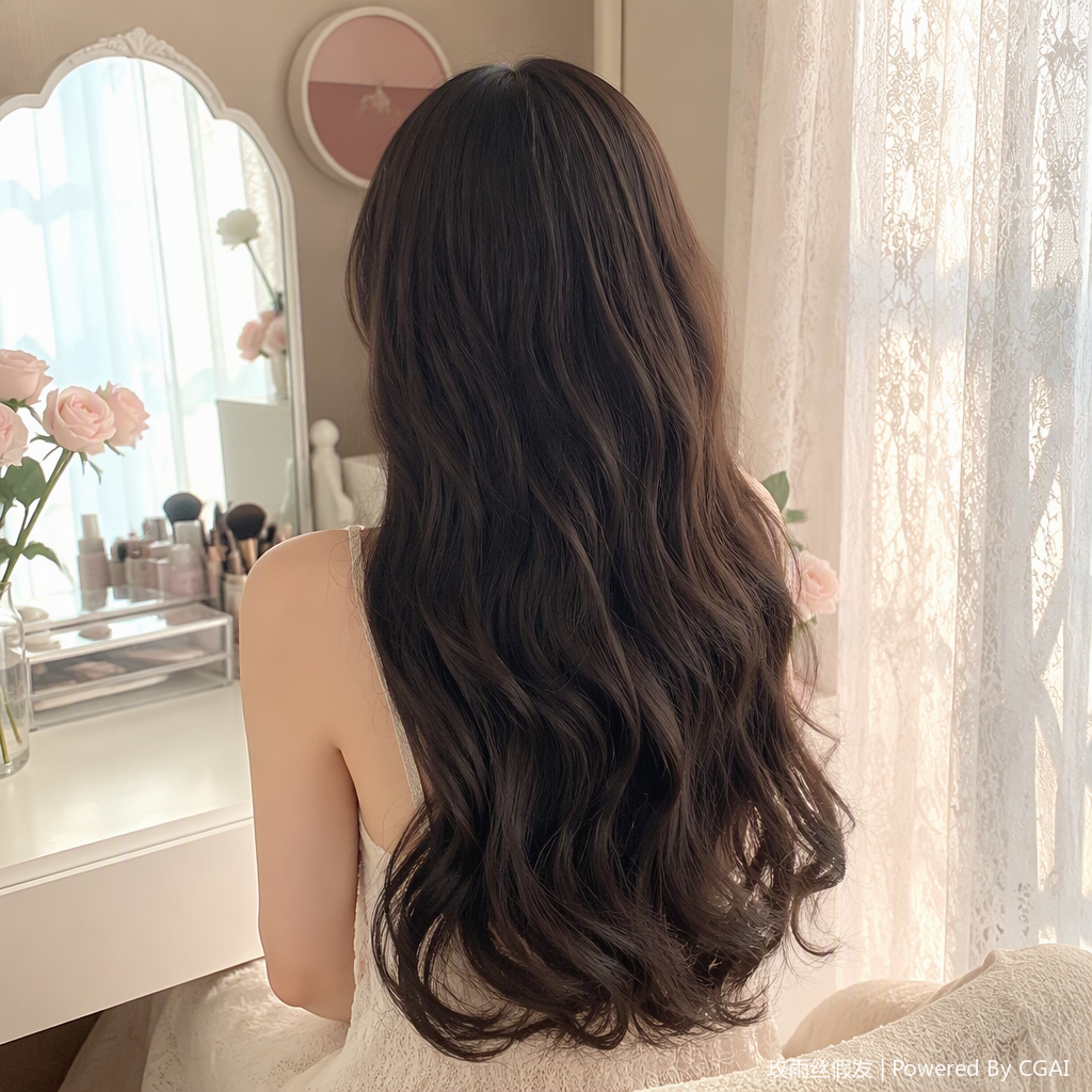 The natural and plump wig pieces are soft, comfortable, light and easy to wear. They are professional home hair modification accessories details Picture