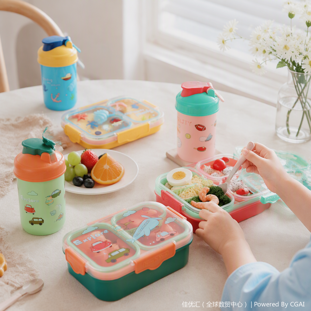 Multi-functional sealed food storage box, portable lunch box, kitchenware storage box, plastic sealed container, household and office supplies details Picture