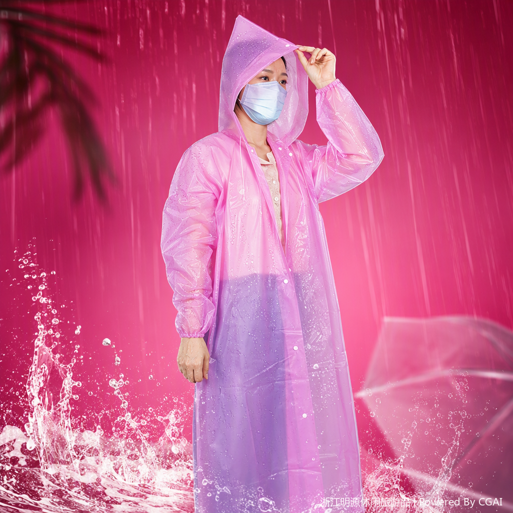 防水防风连体雨衣雨披男女通用户外防雨防晒雨具防雨服防雨用品