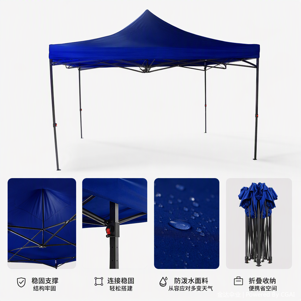 Multi-functional mountain camping canopy tent accessories, outdoor rainproof, sunshade and windproof camping supplies set details Picture