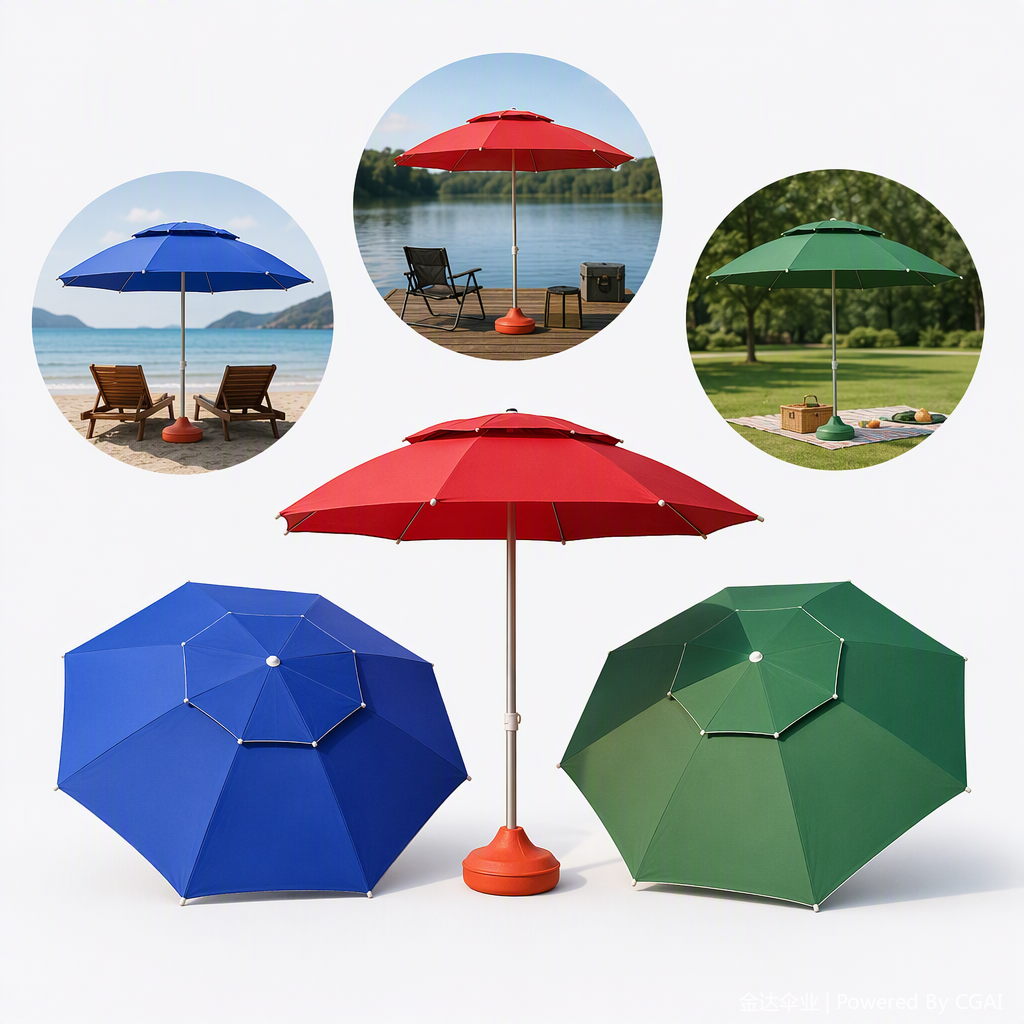 Multi-functional sunshade umbrella, rain and wind protection, portable folding, all-weather and all-weather outdoor sun umbrella, sun protection, wind protection and sunshade umbrella details Picture