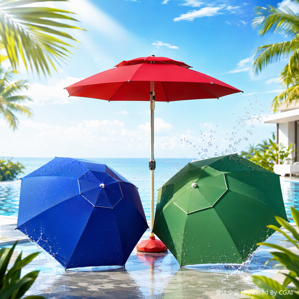 Multi-functional sunshade umbrella, rain and wind protection, portable folding, all-weather and all-weather outdoor sun umbrella, sun protection, wind protection and sunshade umbrella Item Picture