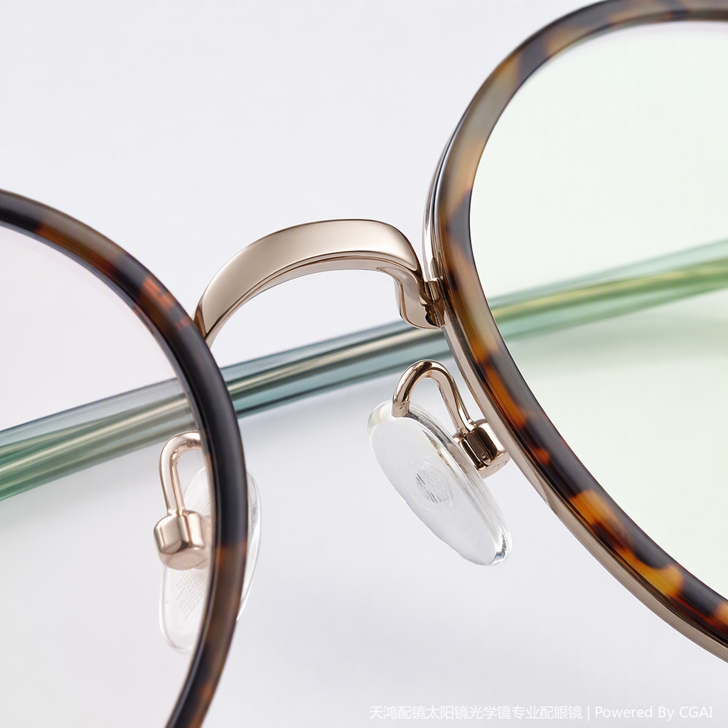 Fashionable and lightweight metal-framed glasses for both men and women, high-definition anti-glare goggles, a trendy style