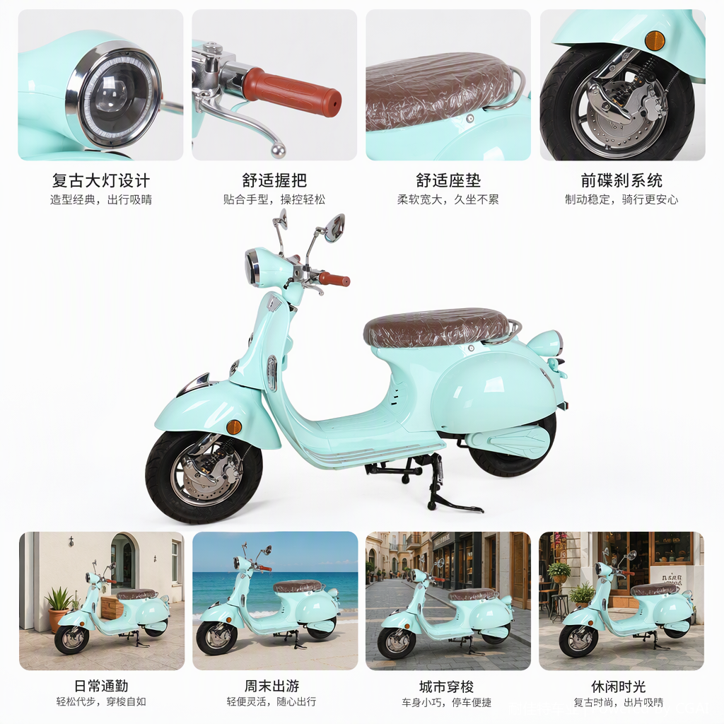 The multi-functional electric vehicle accessory set is suitable for various vehicle models, durable and practical, enhancing the riding experience Item Picture