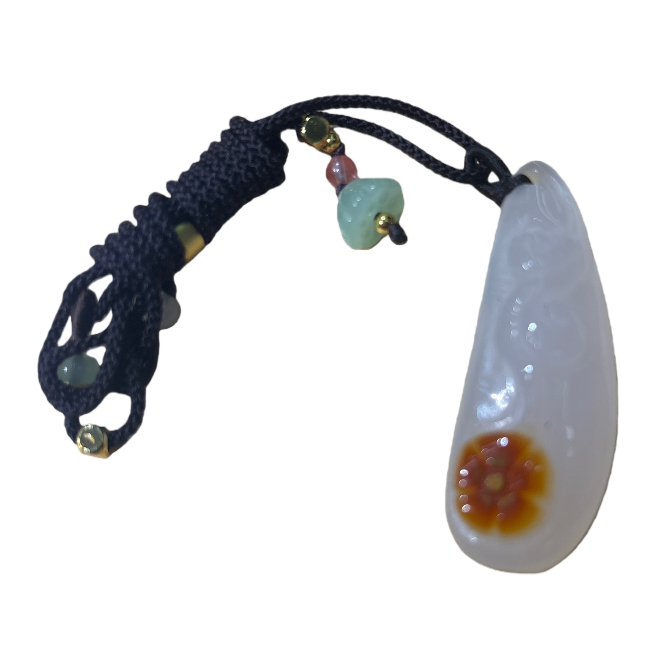قلادة من الياقوت الأبيض الخالص Item Picture