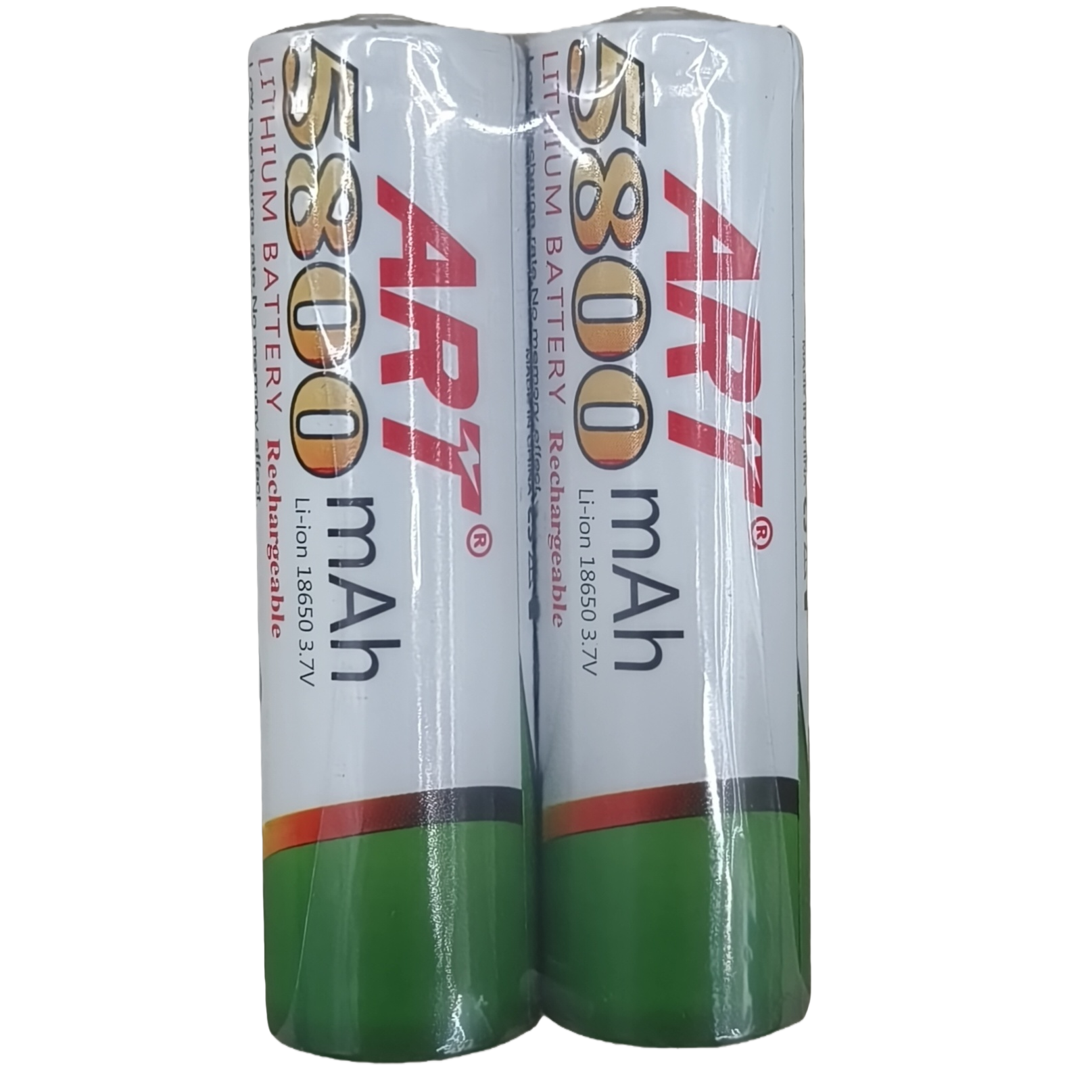 Paquete blanco dos baterías recargables de iones de litio AA verde de alta capacidad adaptadores ecológicos duraderos accionado por Item Picture