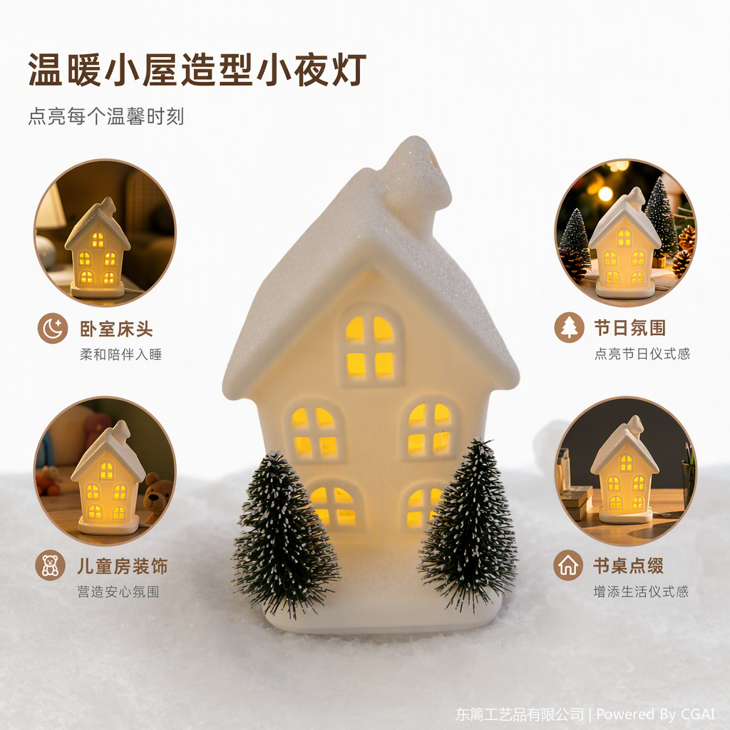 White Christmas house decorations, holiday decorations, Christmas tree pendants, Christmas home decorations, gift ornaments
