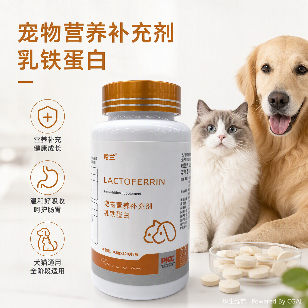 Watson Vick Haran Lactoferrin Tablets Pet nutritional Supplement Boosts immunity, suitable for both cats and dogs