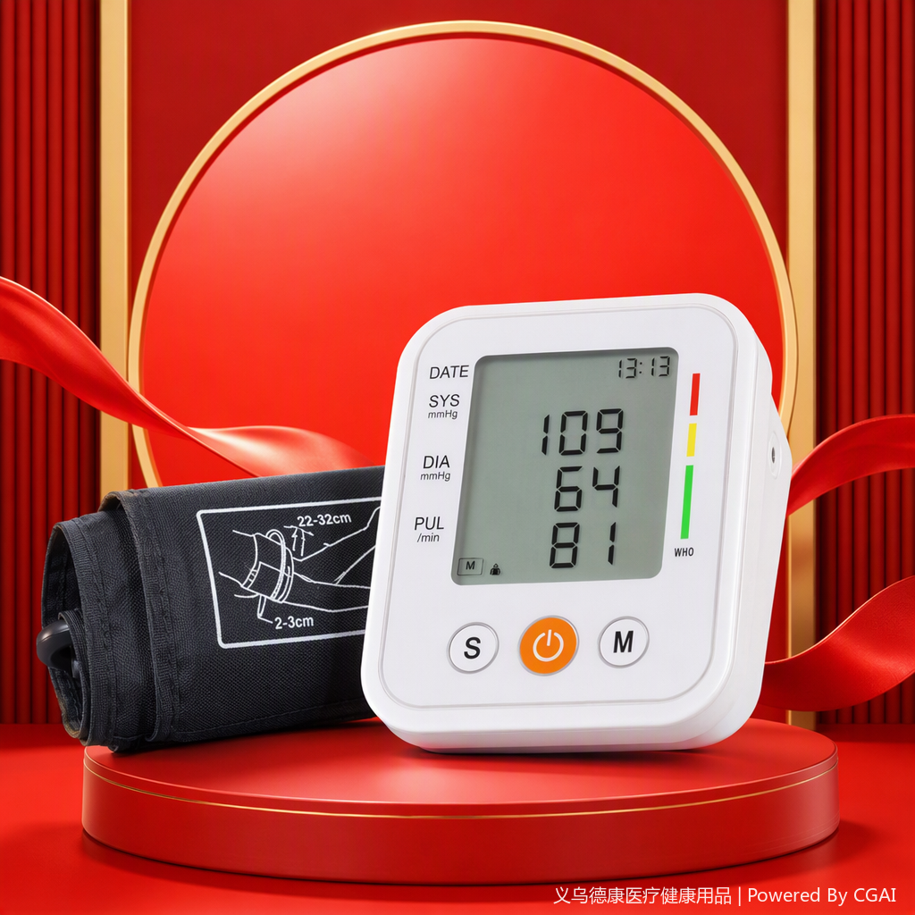 Home smart blood pressure monitor, portable blood pressure monitor, health management blood pressure measurement instrument, suitable for adults and children