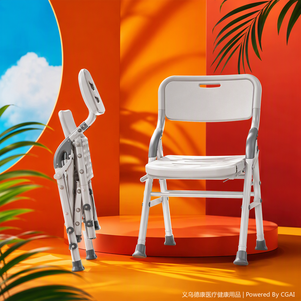 The multi-functional folding chair is simple, suitable for home, office, leisure, portable, lightweight, durable and available in multiple colors details Picture