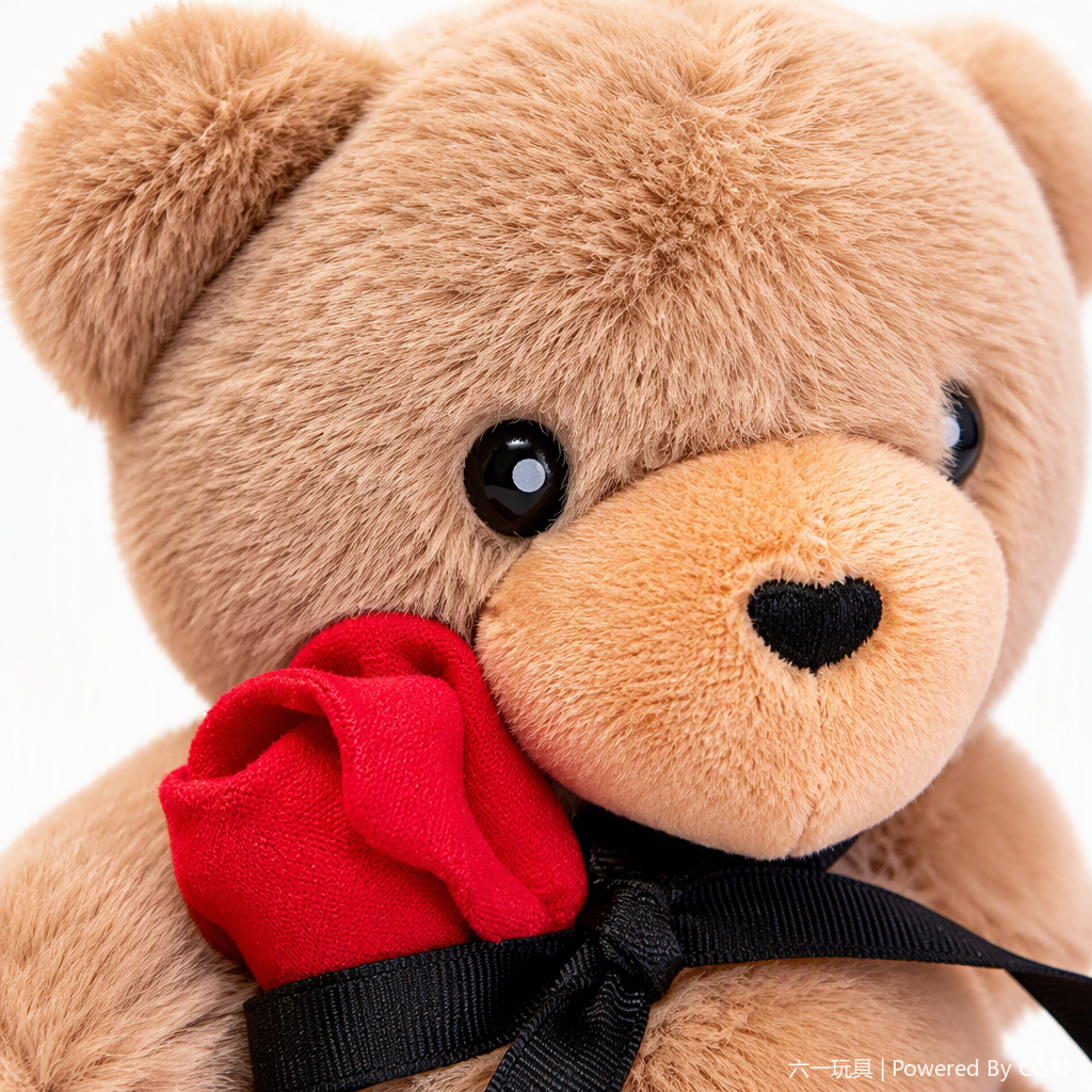 Four colorful teddy bear dolls, cute fabric dolls, children's gifts, collectible ornaments, home decoration Item Picture