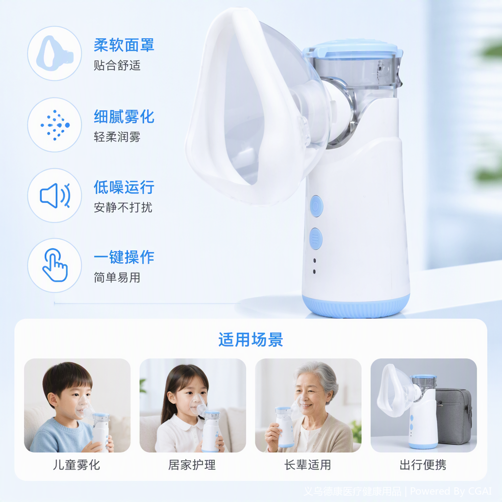 Home oxygen machine, medical-grade oxygen bar, respiratory health oxygen equipment, portable oxygen generator, home maintenance and care Application Scenario