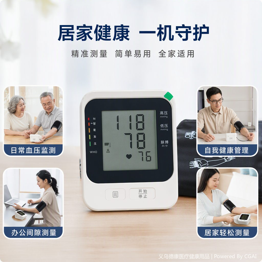 Home smart blood pressure monitor, portable blood pressure monitor, health management blood pressure instrument, adult blood pressure measuring device details Picture