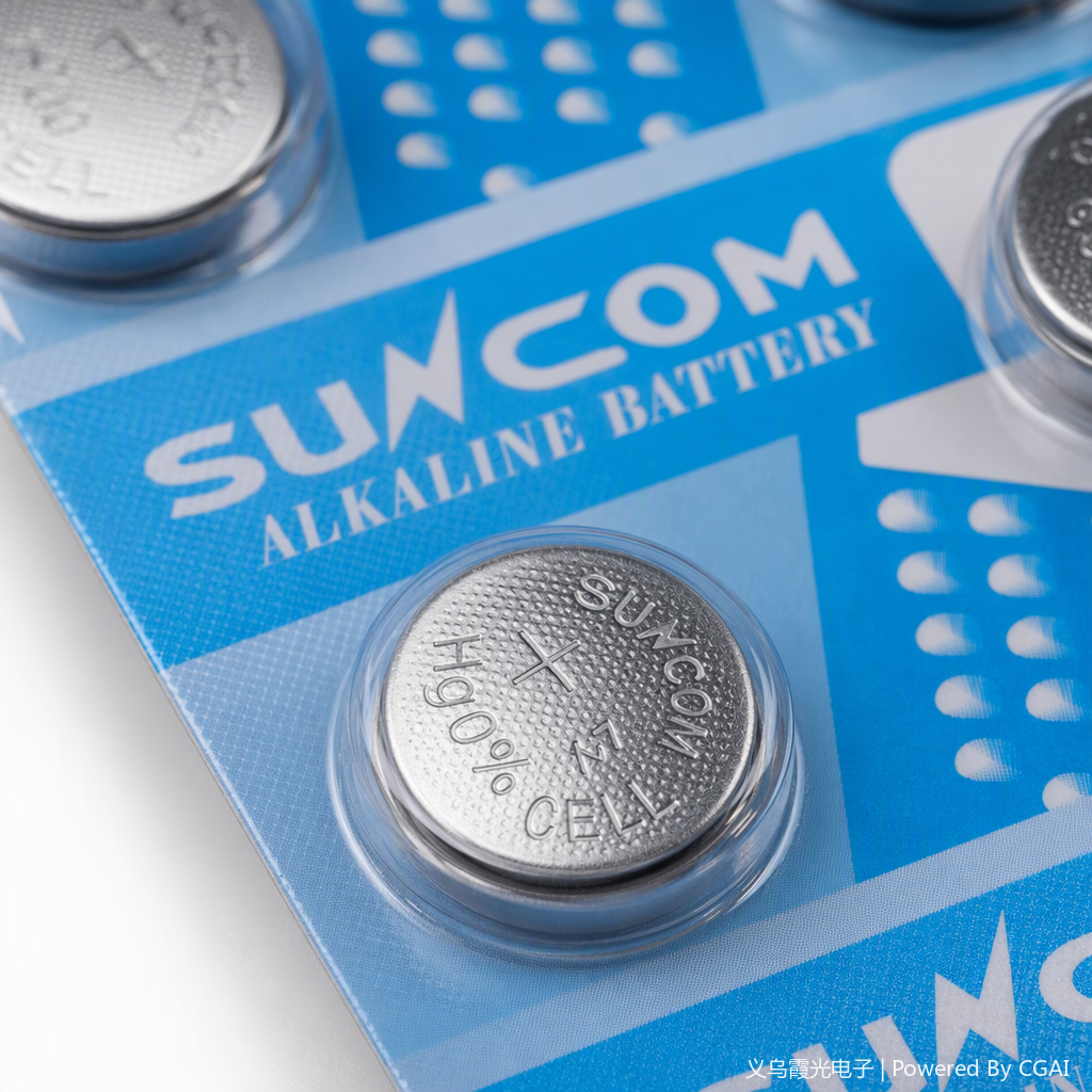 suncom alkaline button battery blue pack larga duración reloj aplicable dispositivos electrónicos Application Scenario