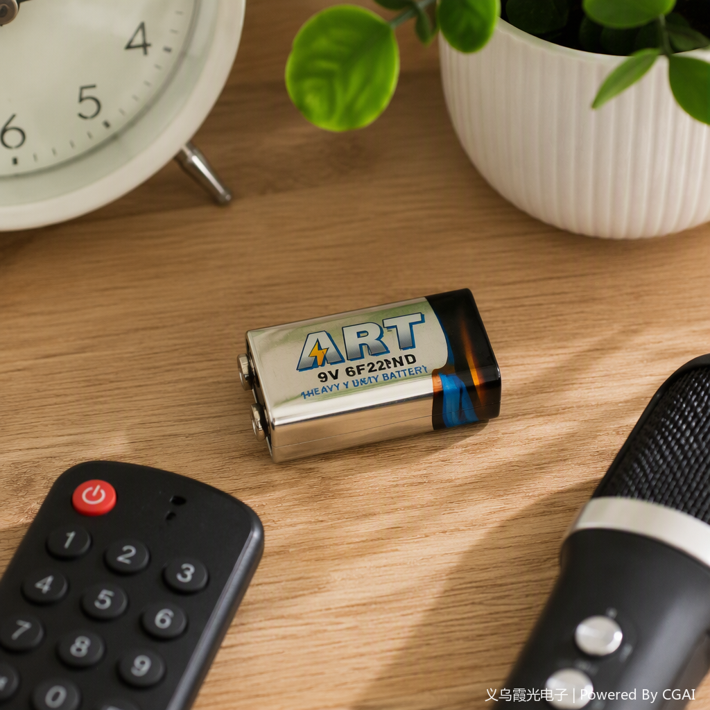 ART brand 9V carbon sex square battery blue pack durabilidad larga duración adaptación electrónica details Picture