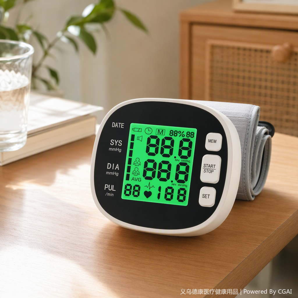 Home blood pressure monitor, medical maintenance equipment, portable blood pressure measuring instrument, home health monitor