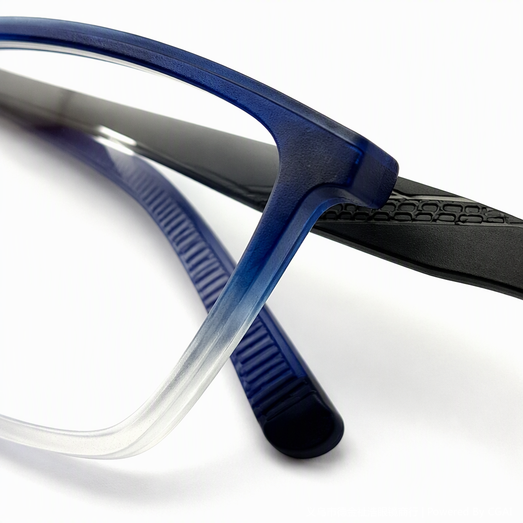 Fashionable blue gradient frame glasses, black gradient frame glasses, unisex trendy eyewear accessories Application Scenario