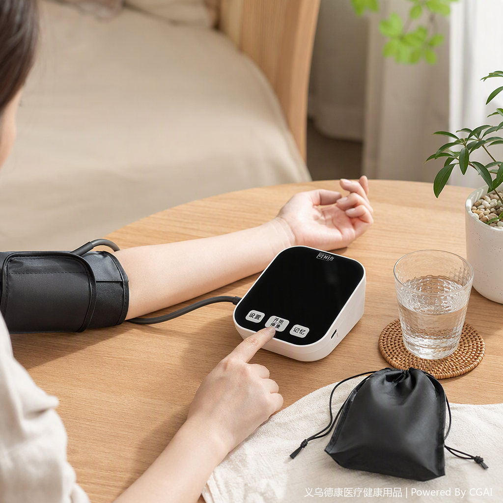 Home blood pressure monitor, multi-functional intelligent blood pressure monitoring instrument for medical maintenance, family health detection equipment, portable blood pressure monitor Specification image