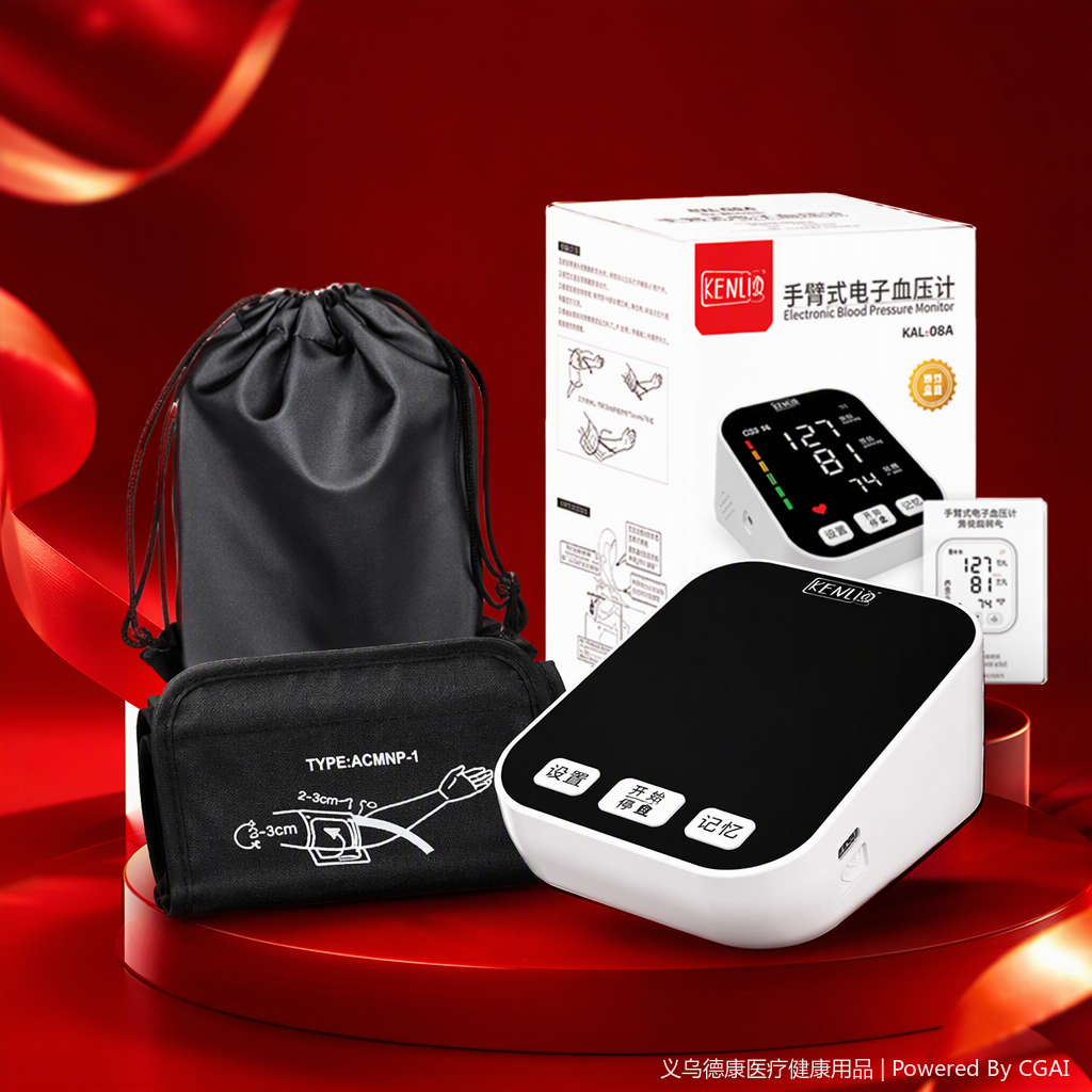 Home blood pressure monitor, multi-functional intelligent blood pressure monitoring instrument for medical maintenance, family health detection equipment, portable blood pressure monitor Item Picture