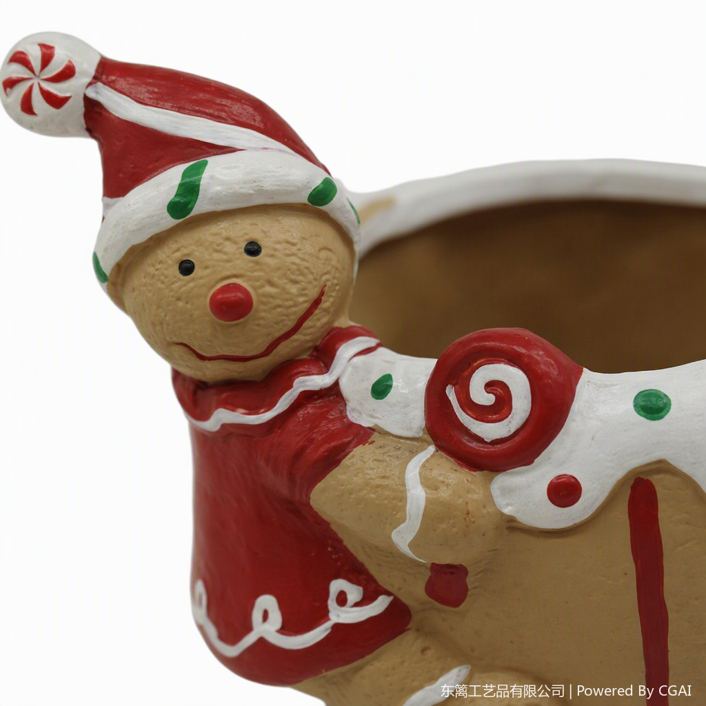 Navidad pan de jengibre hombre forma maceta decoración creativa regalos navideños accesorios para el hogar vacaciones esenciales Application Scenario