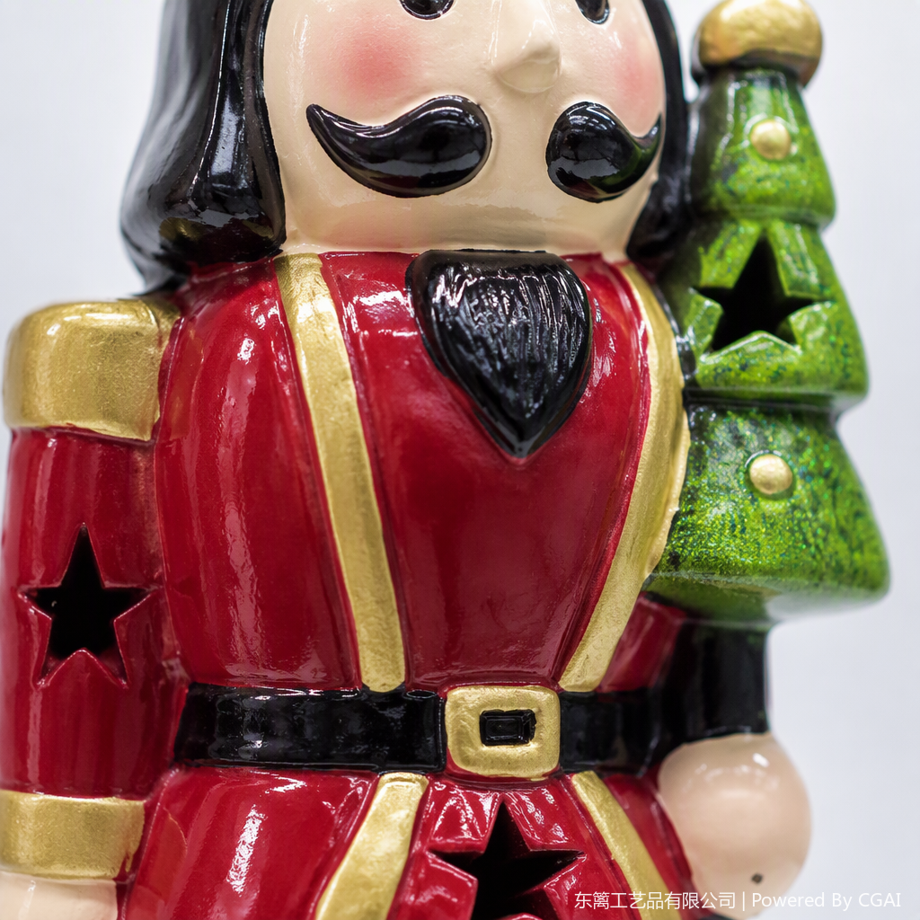 Colorido cascanueces soldado muñeca artesanía artesanal decoración de vacaciones niños regalo divertido coleccionable Application Scenario