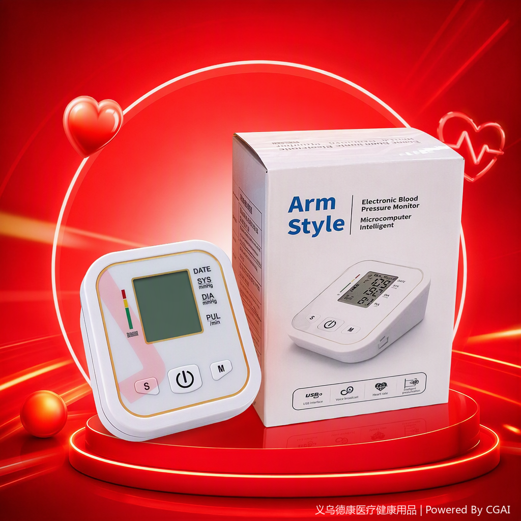 Home intelligent blood pressure monitor, blood pressure meter, digital home health measurement device, portable blood pressure instrument