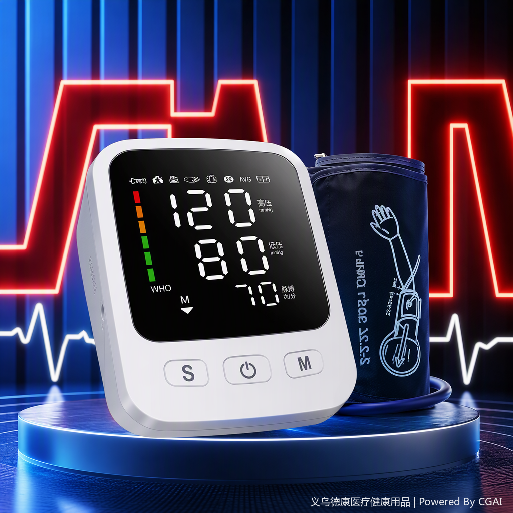 Home blood pressure monitor, intelligent blood pressure monitoring instrument, portable fully automatic blood pressure monitor, health management, home medical equipment details Picture