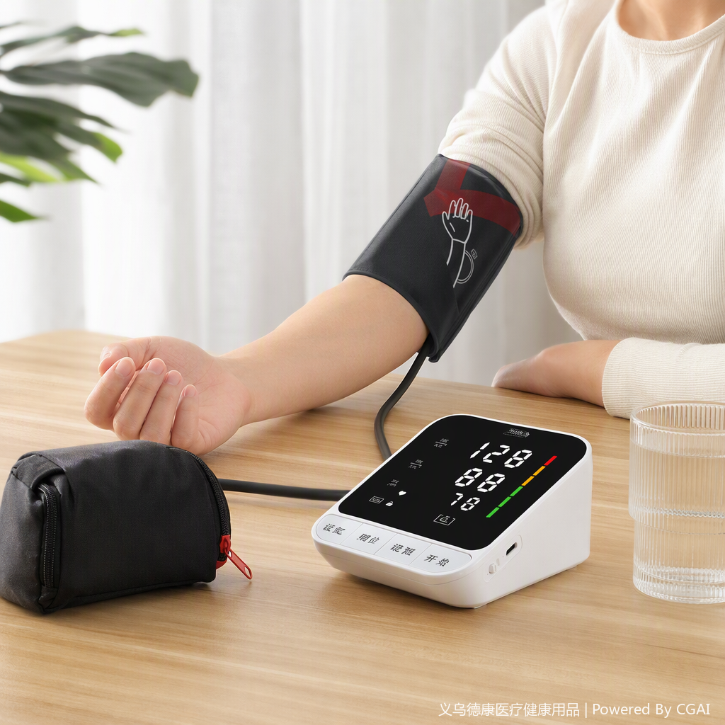 Home digital blood pressure monitor, portable intelligent blood pressure monitor, health management blood pressure instrument, suitable for adults and children Application Scenario
