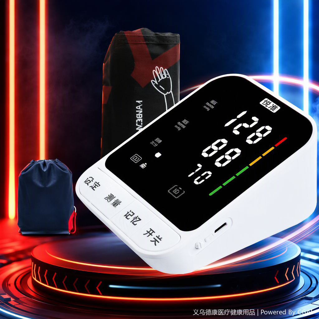 Home digital blood pressure monitor, portable intelligent blood pressure monitor, health management blood pressure instrument, suitable for adults and children Specification image