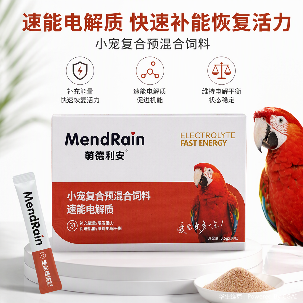 Watson Vik Mengdilian Bird uses compound premixed feed and Speedenergy electrolyte to replenish energy, invigorate vitality, promote function and maintain electrolytic balance Specification image