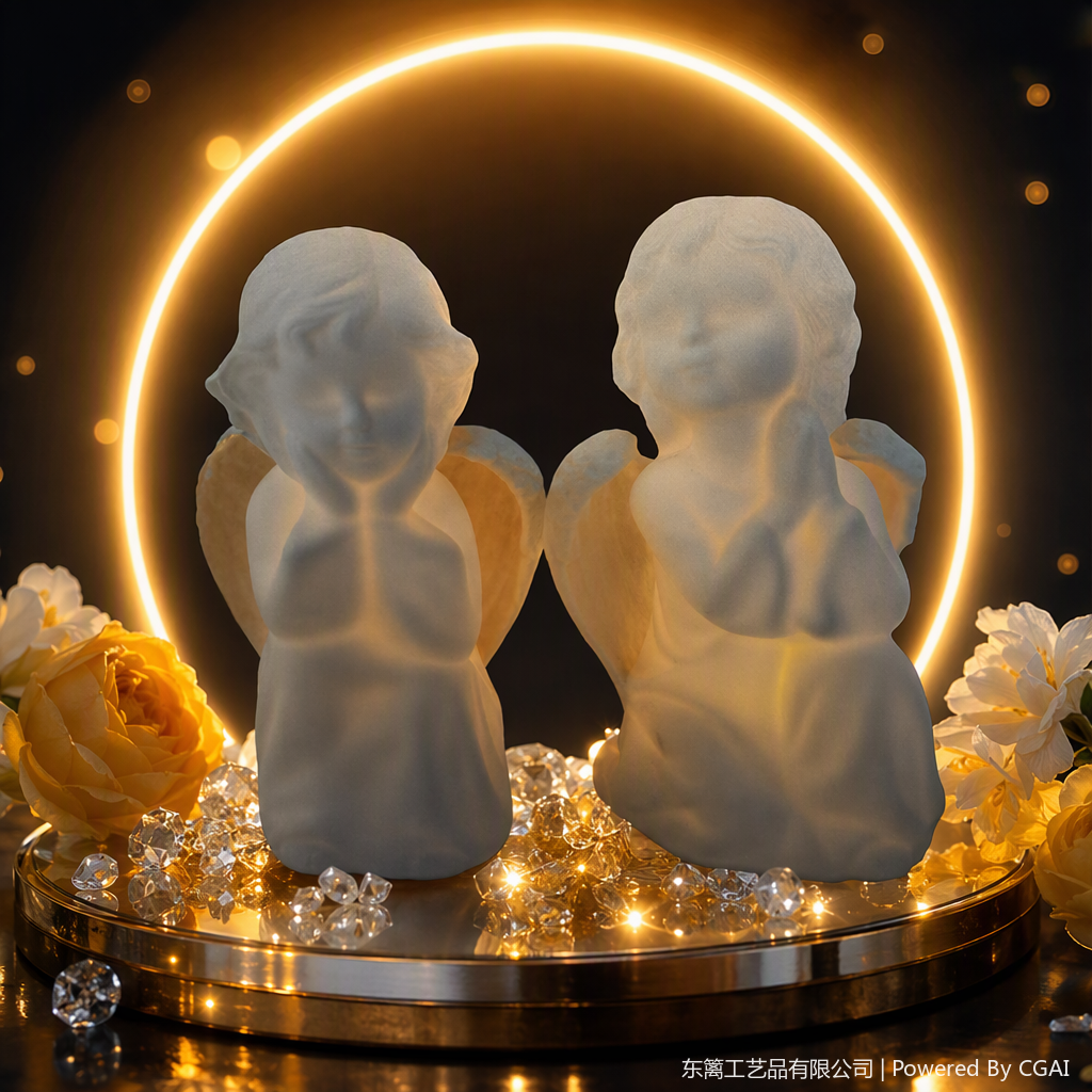White angel pants decoración creativa adorable home staging cálido regalo artesanía obras de arte Specification image