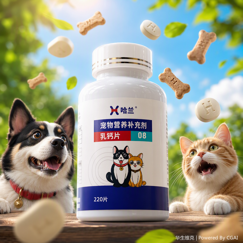 Watson Vic Harlan Milk Calcium Tablets for Dogs, Sheep, Small and Medium-sized Dogs, pet Calcium Tablets, nutritional products for calcium supplementation and trace element supplementation