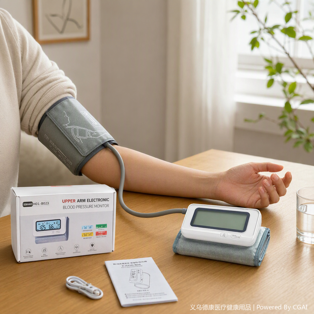 Smart home blood pressure monitor, medical maintenance blood pressure monitor, digital display portable health detection device Item Picture