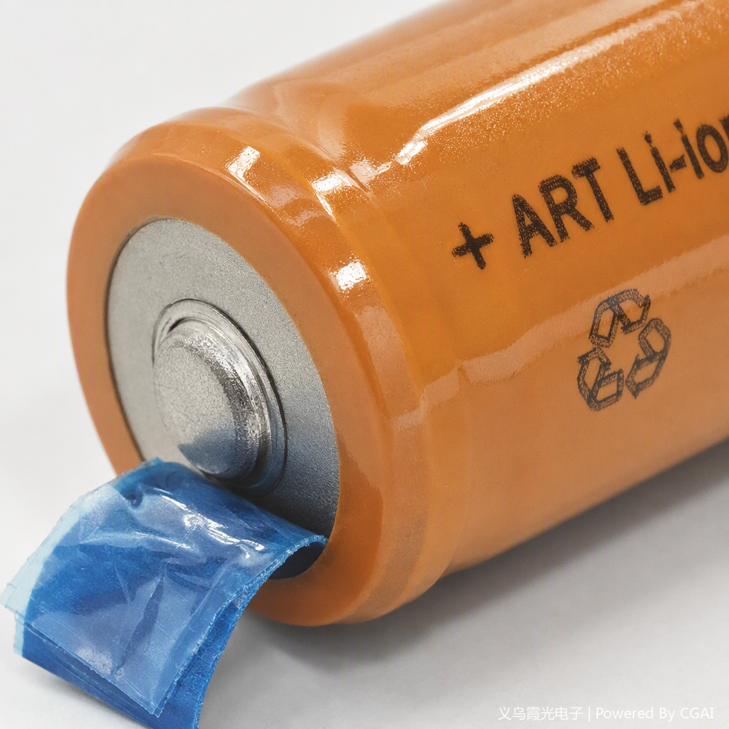 The multi-functional orange cylindrical battery features high performance and long life, suitable for electronic devices Application Scenario