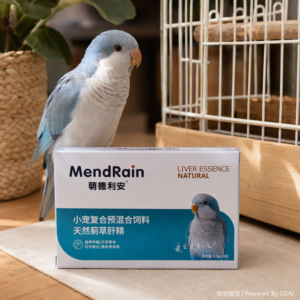 Huasheng Weike Mengdelian Bird Compound Premix Feed Natural Thistle Liver Essence nourishes the liver/Natural herbal scientific formula/Mild and easily absorbed Specification image