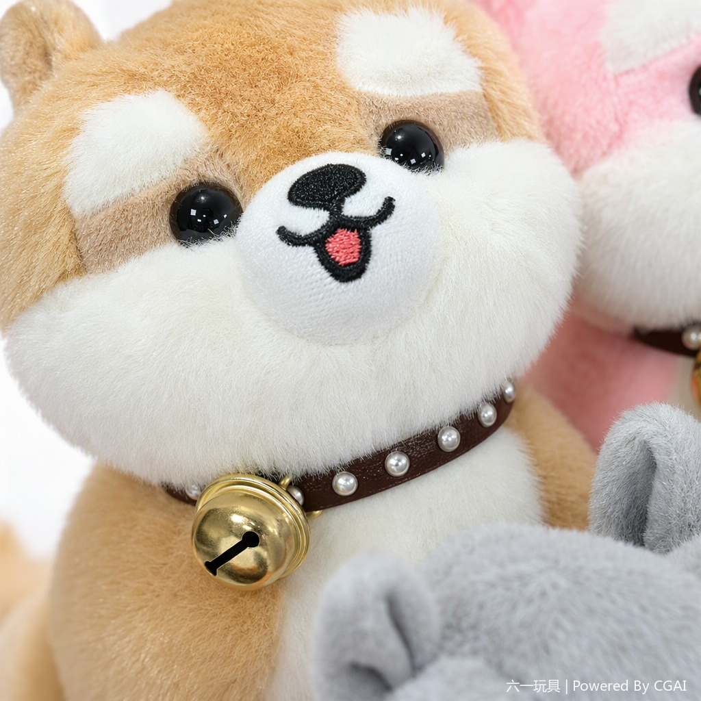 Sanrio plush dog doll set of four, cute cotton doll plush toys, children's gifts Item Picture