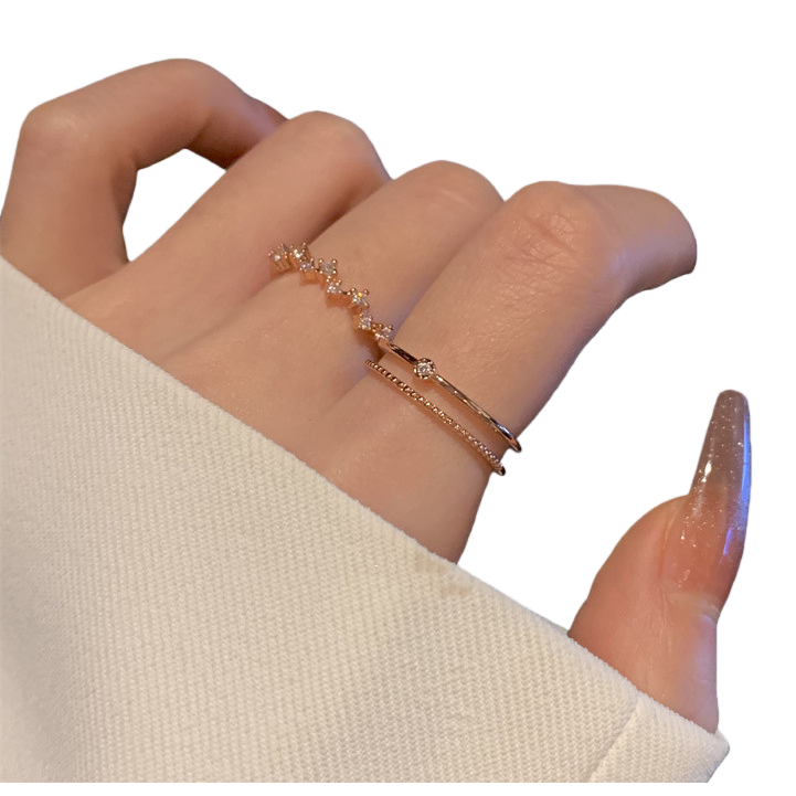 Fashionable and simple metal ring jewelry, couple rings for men and women, versatile and personalized trendy accessories Application Scenario