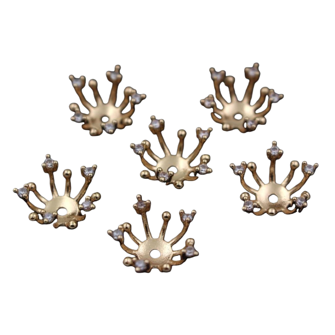 Shining golden crown hair accessory, elegant and stylish lady's hair band, hair clip, hair accessory and other trendy and versatile accessories
