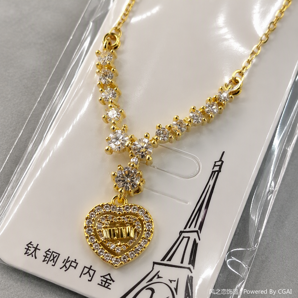 قلادة معدنية بسيطة عصرية، قلادة نسائية من الطراز الياباني Specification image
