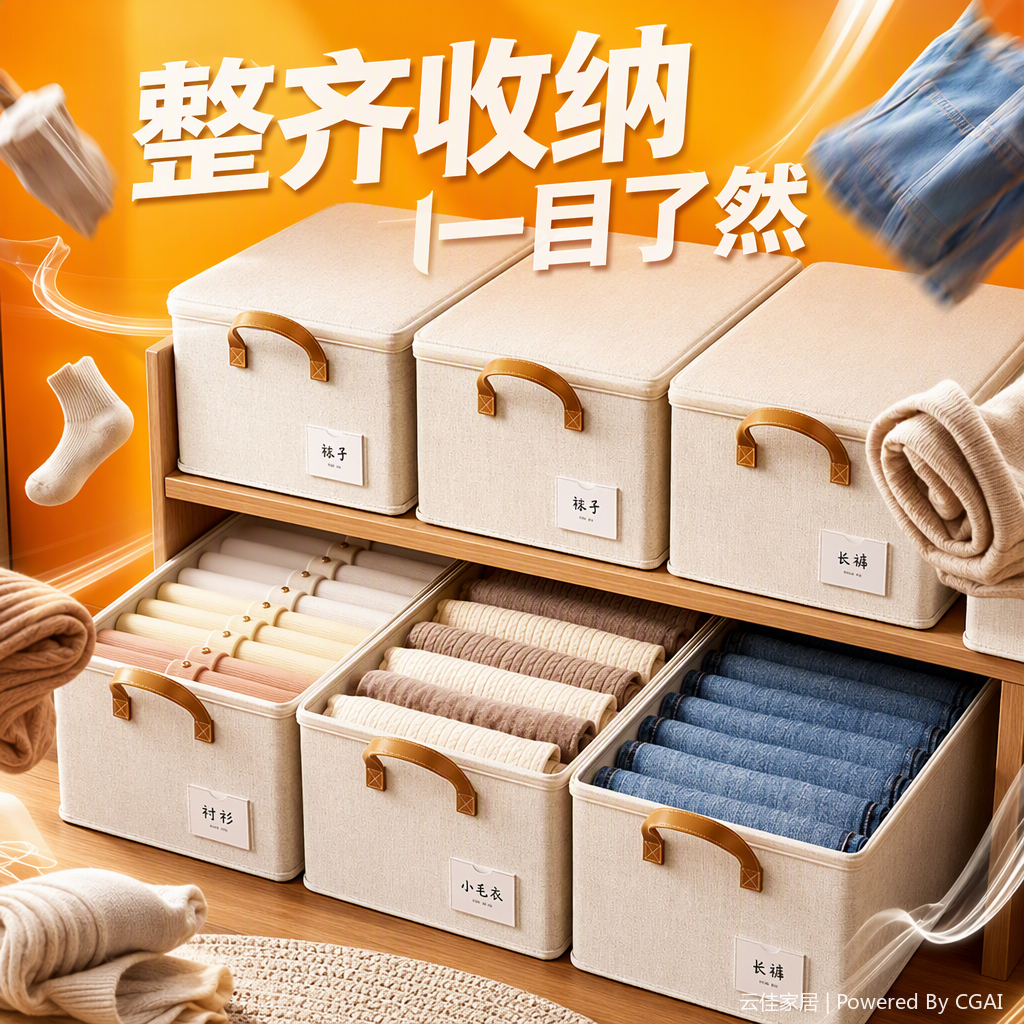 多功能塑料收纳盒家用整理箱防尘收纳容器收纳用品储物盒整理箱细节图
