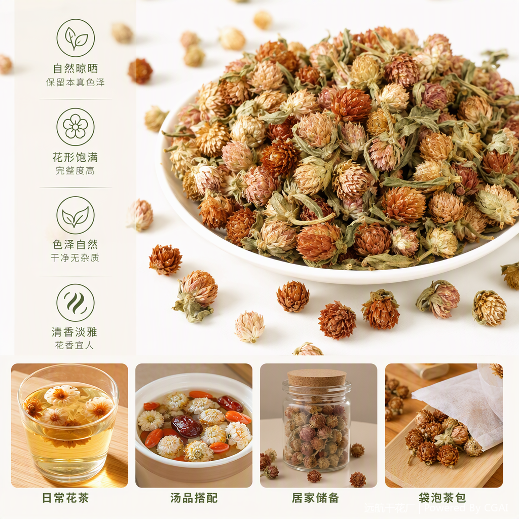 手工干花球装饰摆件创意家居客厅卧室桌面干花束干燥花艺品礼品