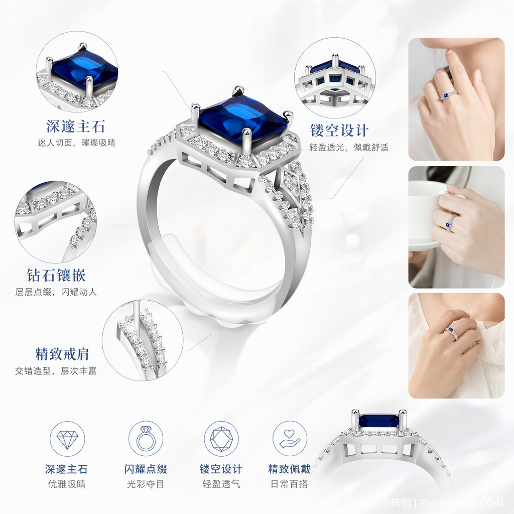 Fashionable and simple metal ring jewelry, versatile and personalized ring, trendy accessory gift for both men and women
