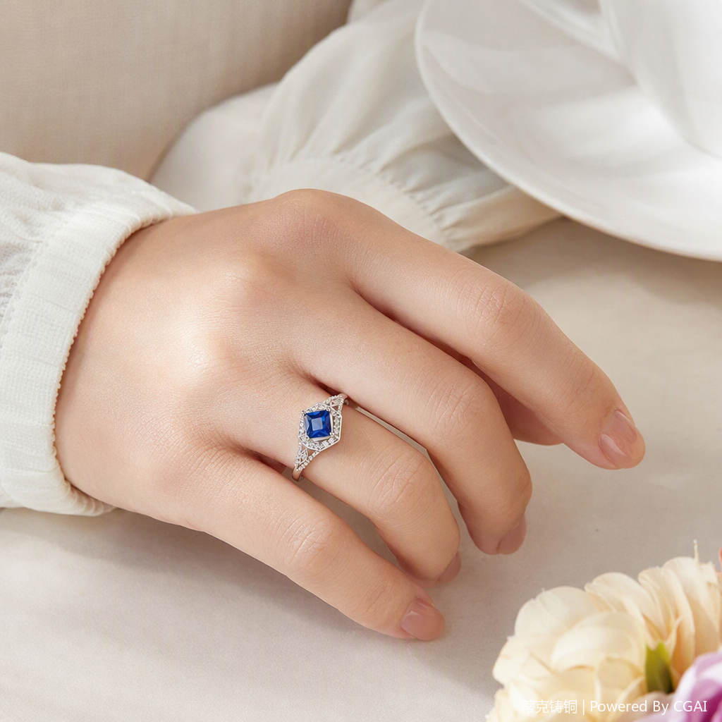 Fashionable and simple metal ring jewelry, versatile and personalized ring, trendy accessory gift for both men and women Item Picture