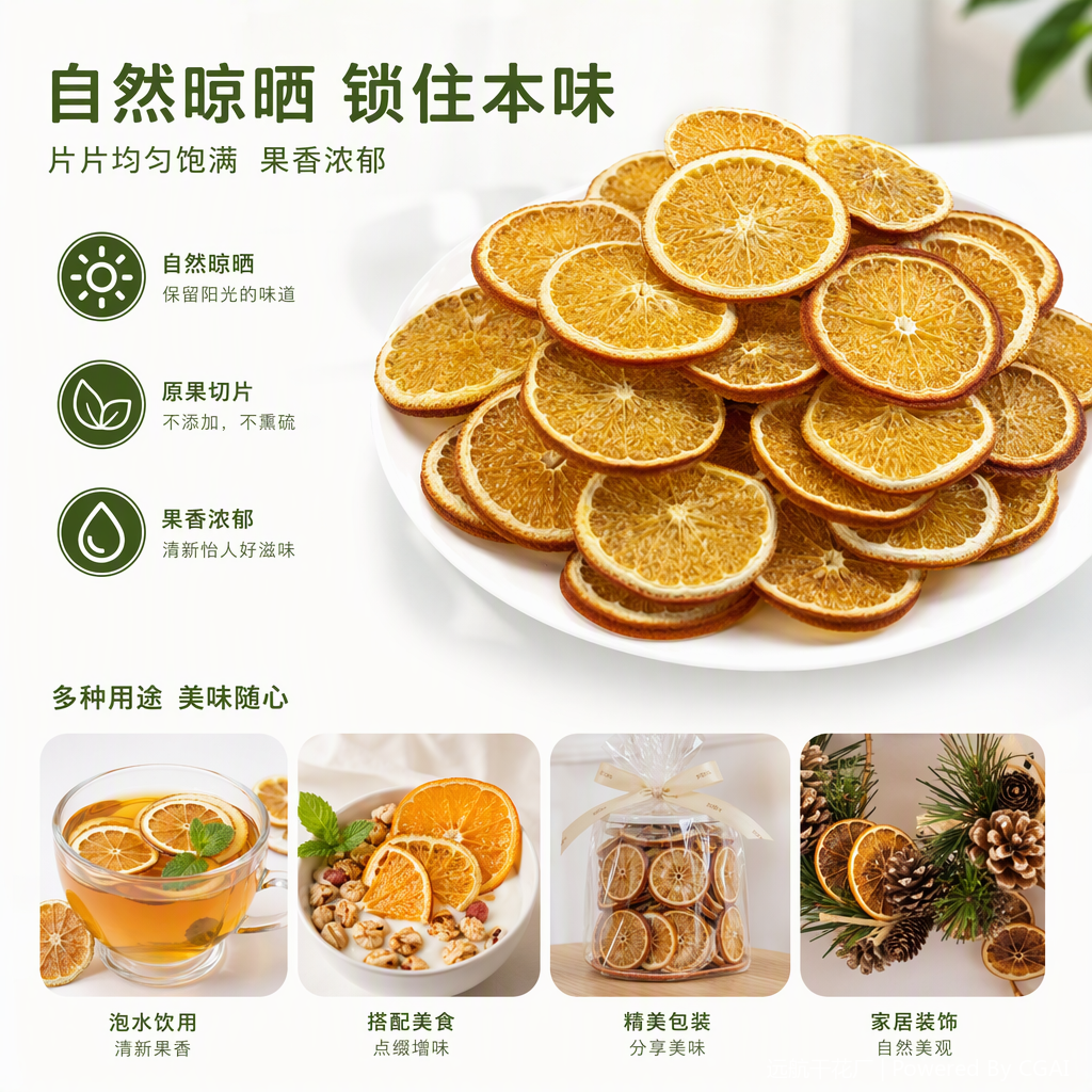 清新果香干橙片零食休闲食品天然香甜健康包装精美