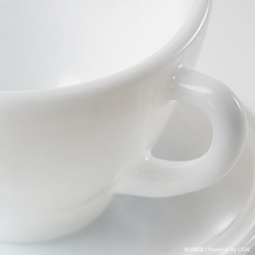 Simple white ceramic cup and plate set, tableware, home tea and water ware, creative breakfast coffee cup and plate combination Application Scenario