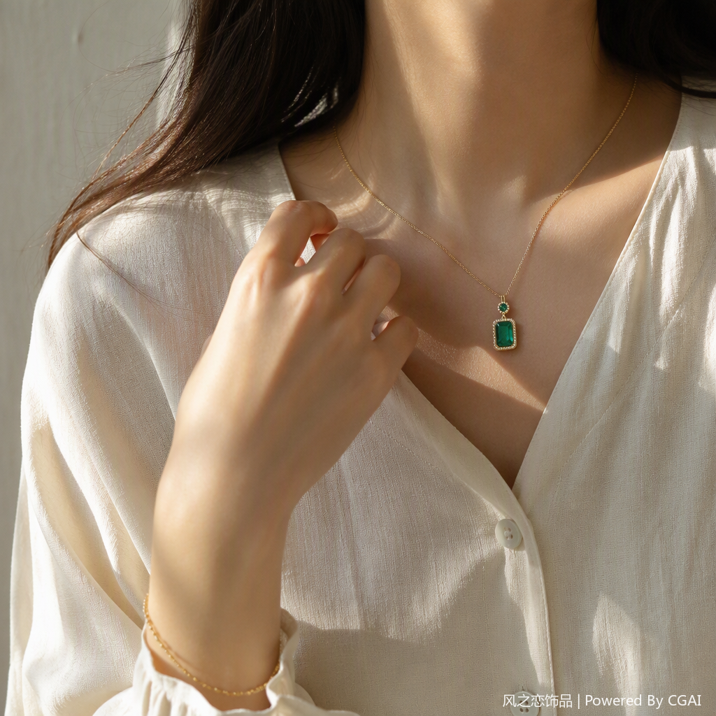 A fashionable and simple metal necklace, a versatile and trendy accessory for women, as a gift for your girlfriend