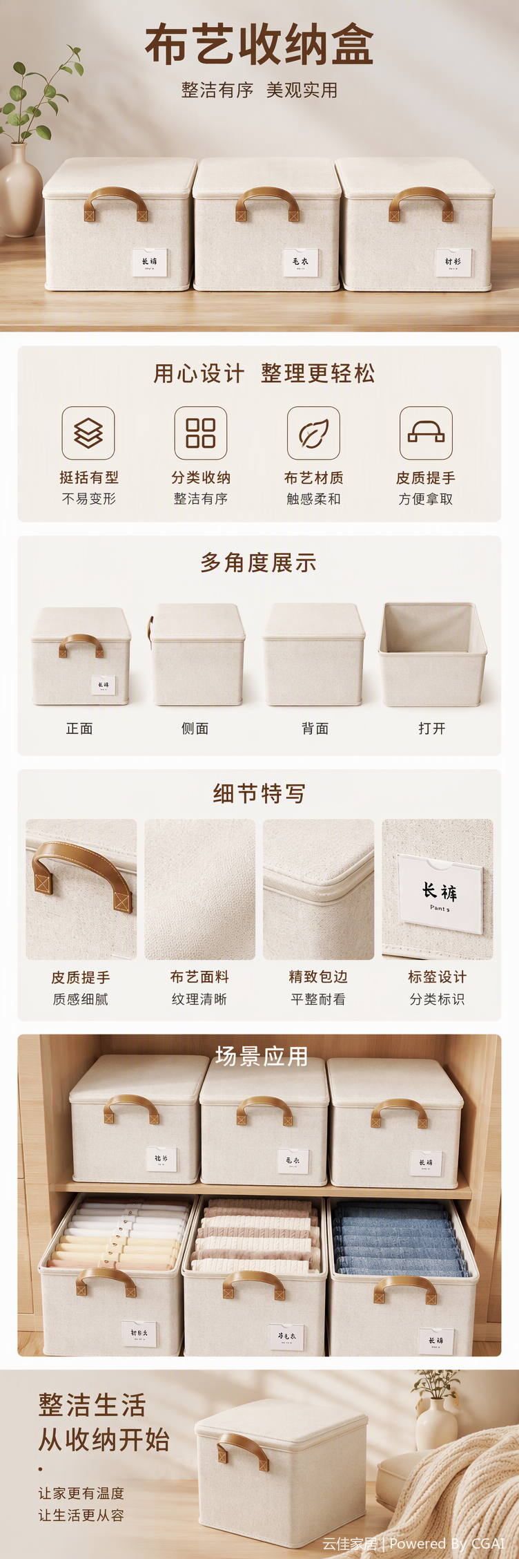 多功能塑料收纳盒家用整理箱防尘收纳容器收纳用品储物盒整理箱详情1